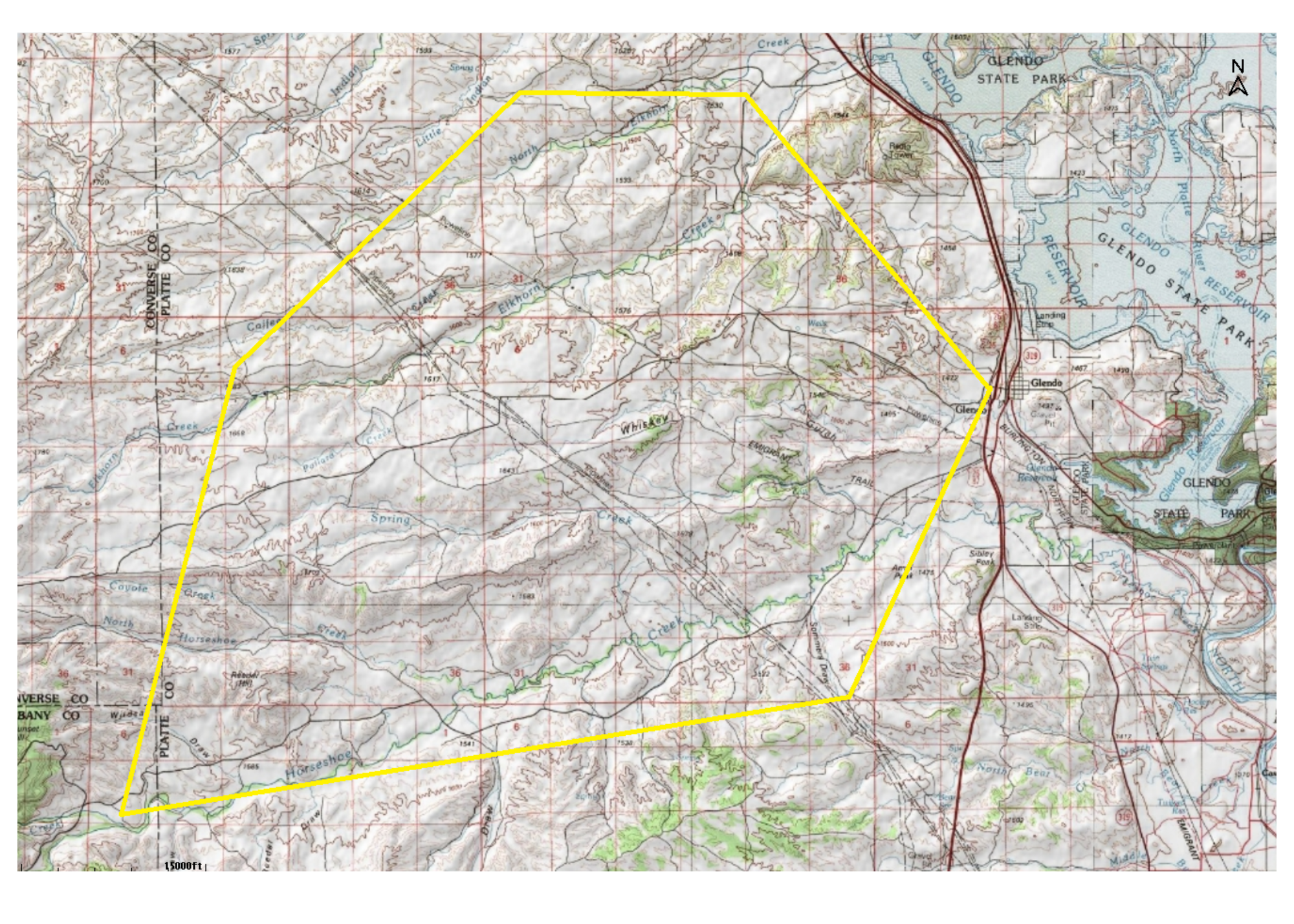 Map of affected area of outage