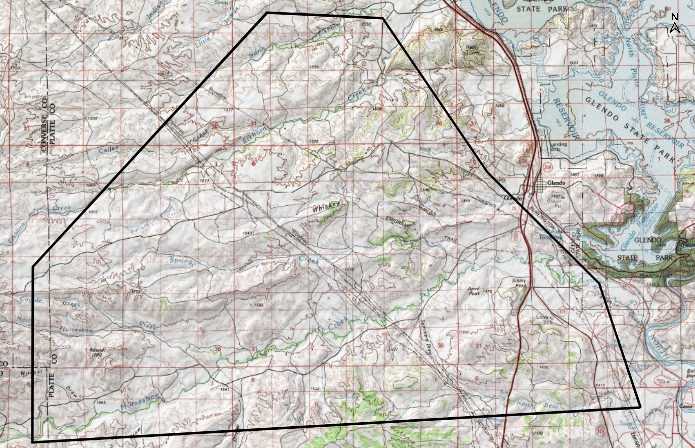 Map of affected area of outage